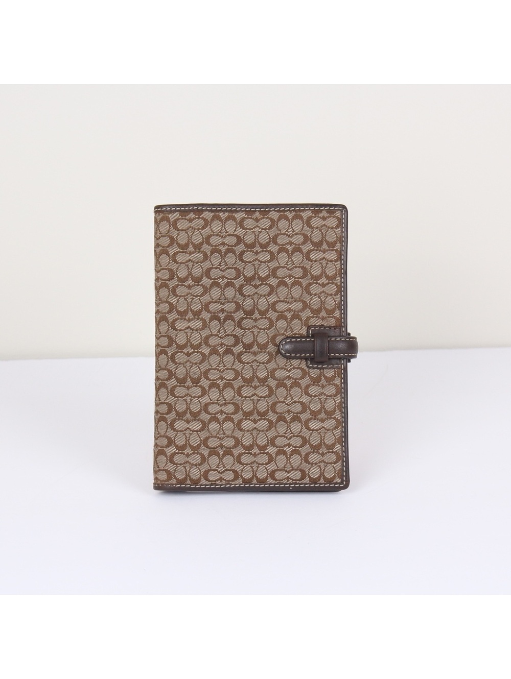 Coach Vintage Signature Canvas and Leather Planner Cover